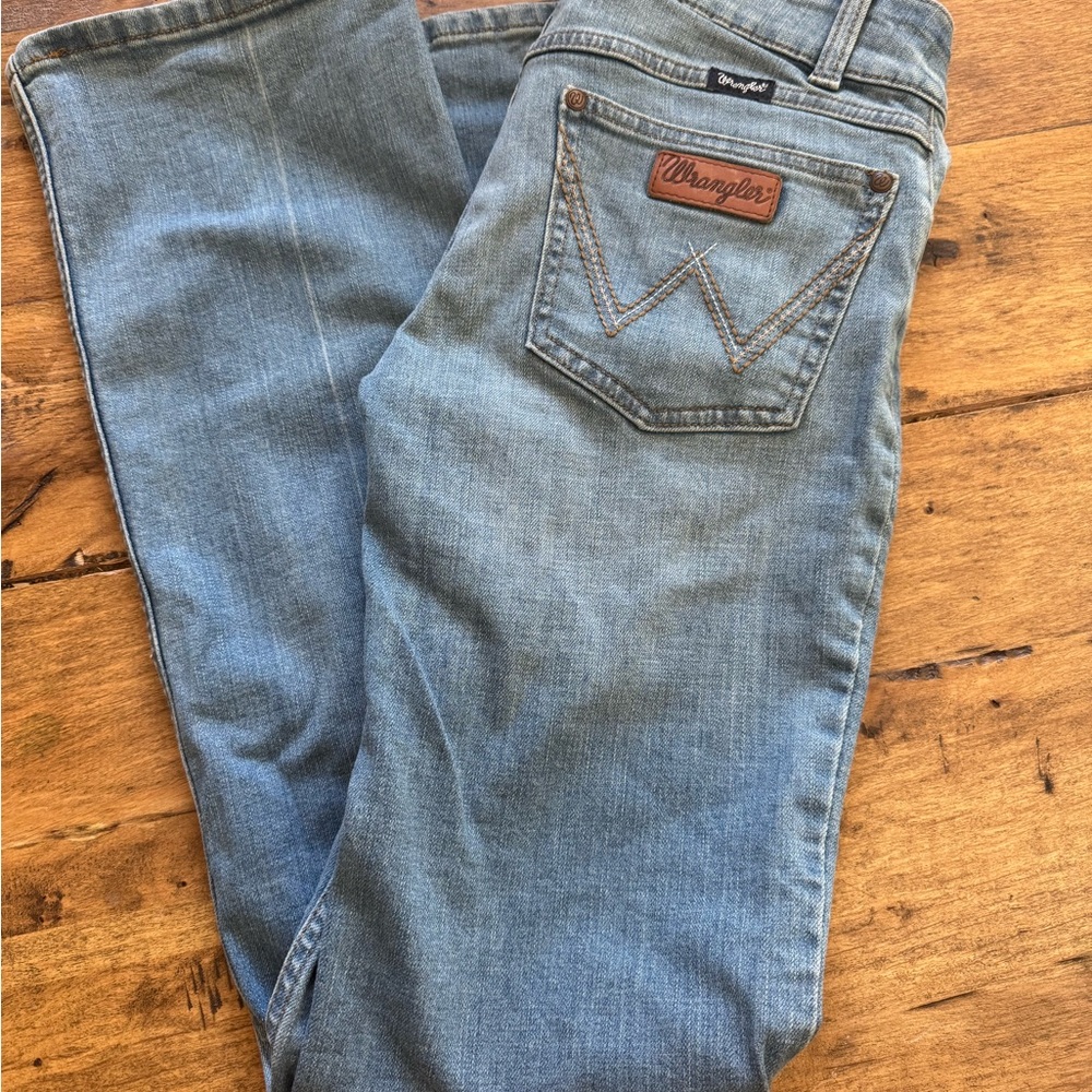 Wrangler Blue Straight Leg Jeans Classic Denim Like New
